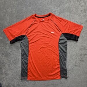 Avia Shirt Mens Medium‎ Orange Colorblock Raglan Athletic Performance Tee